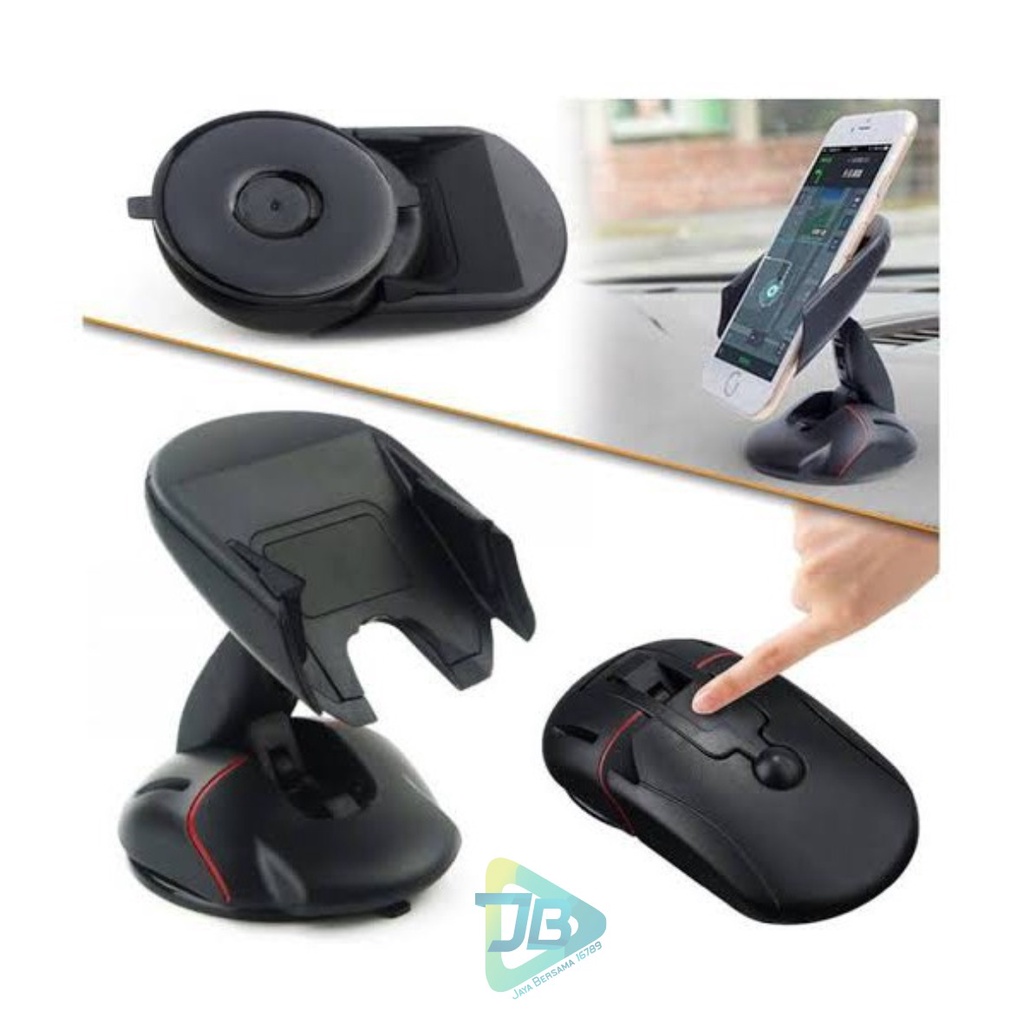 HD2 Car Holder Phone Stand Bentuk Mouse Shape Handphone Mobil Gps Unik Lipat Folding Desktop Dashbroad kekinian JB5227