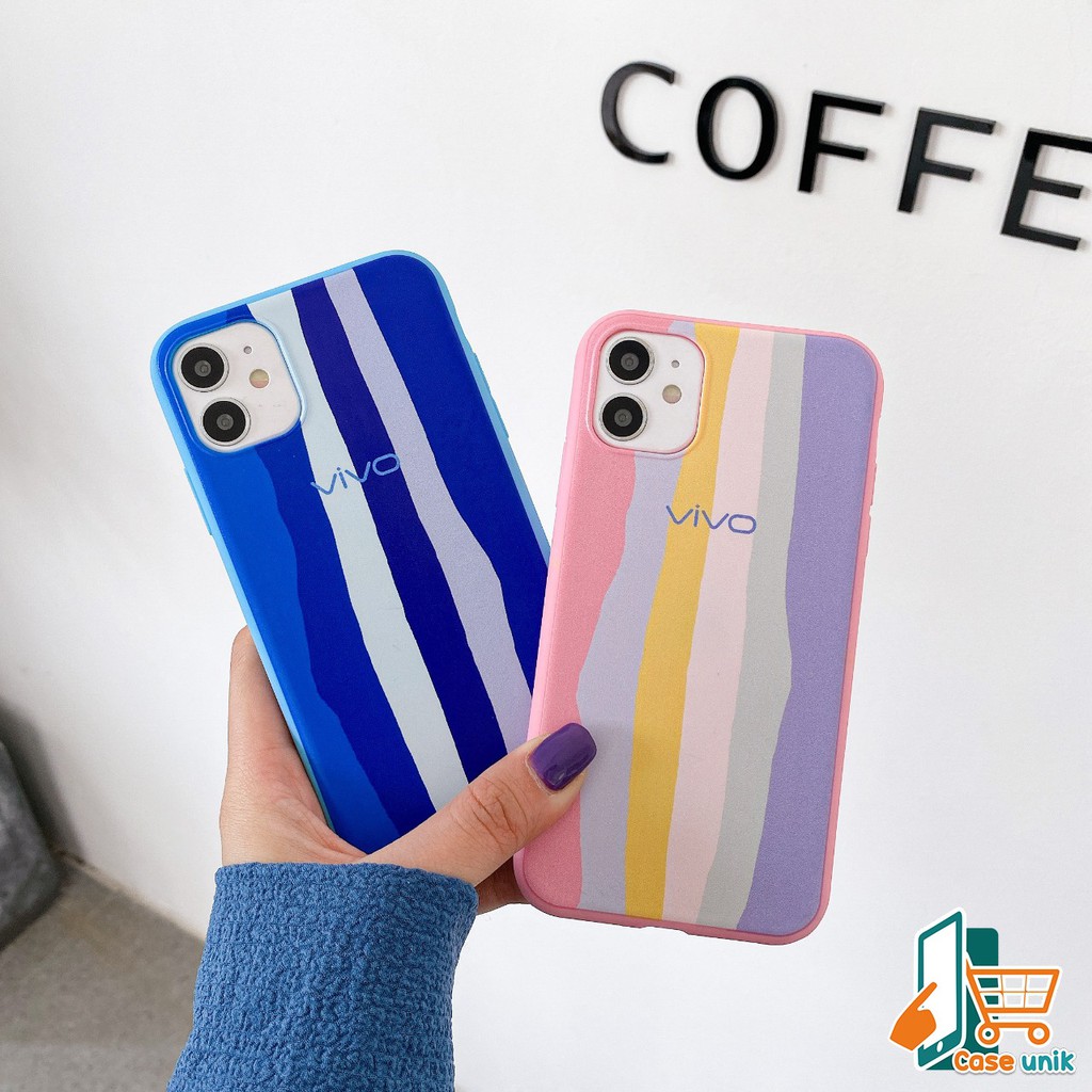 SS046 CASE RAINBOW VIVO Y15S Y01 Y75 Y55 5G Y21S Y33S Y21 2021 Y71 Y81 Y91 Y95 Y93 Y91C Y20 Y12S Y12 Y15 Y17 Y30 Y50 V5 LITE Y53 Y83 Y19 Y51 CS2329