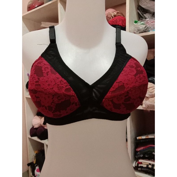 bra wanita bh brukat renda bh Bandung jumbo (size 40-42)