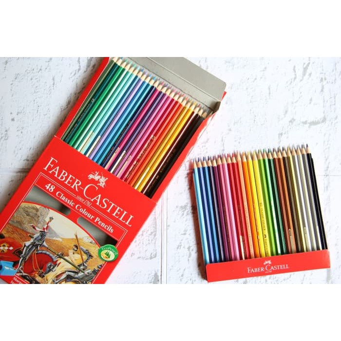 FABER CASTELL 48 CLASSIC COLOUR PENCILS / PENSIL WARNA FABER CASTELL