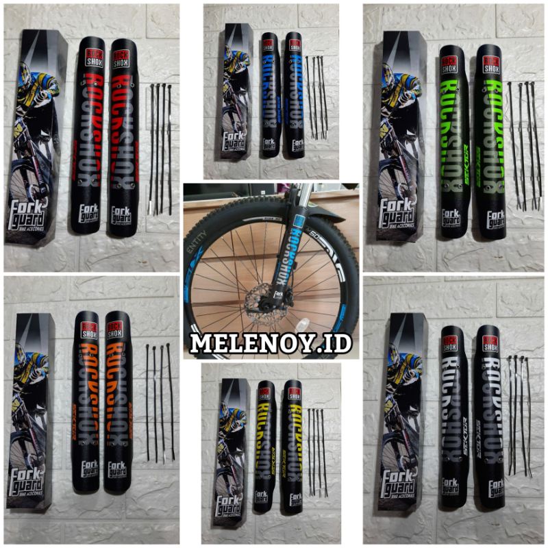 [ PROMO ] Pelindung Fork Sepeda Mtb / Fork Guard Sepeda Mtb Motif Rockshocx Prlindung Shock Sepeda