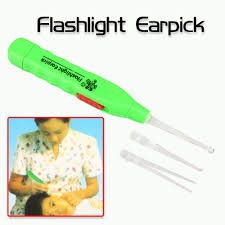 Pembersih Telinga Korek Kuping Ear Pick Lampu LED Flashlight