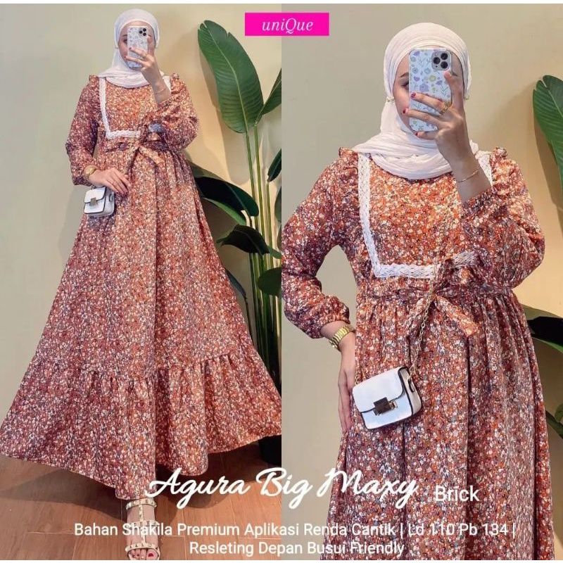 Gamis Renda Noni | Agura Big Renda | (Realpict COD)