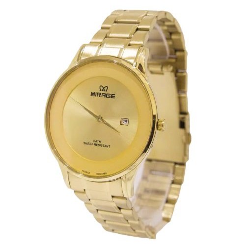 Jam Tangan Pria Mirage Original  8670 Kuning Bergaransi Water Resistant