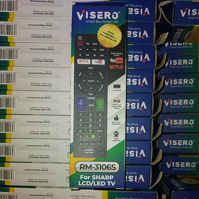 REMOTE LCD LED SHARP SMART TV