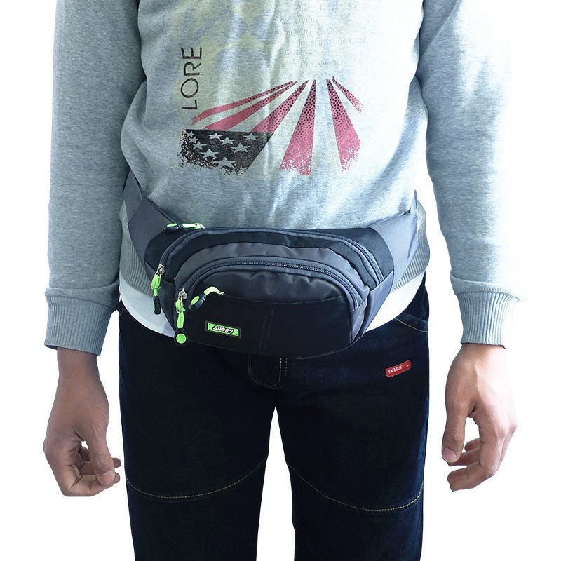 COD Highland Tas Selempang Pria Waistbag Waterproof Anti Air Tas Cowok IMPORT TS211