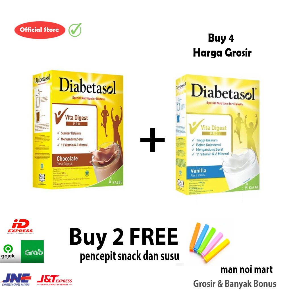

Diabetasol Vanilla / Coklat 1000gr.SUSU. | Man Noi. TANGERANG