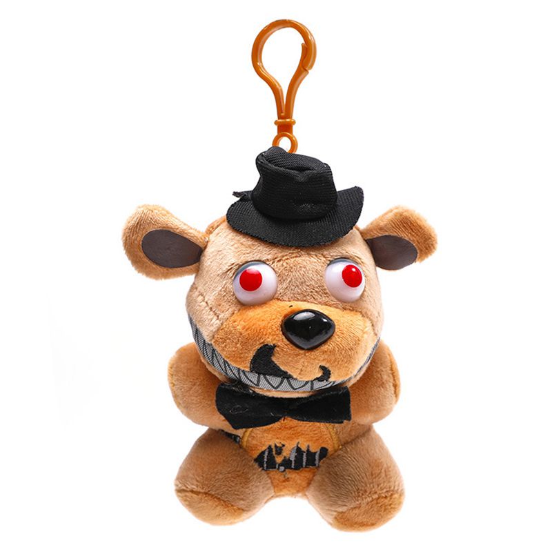 Nights Five New At Freddy's Horror Game Plush Doll Lembut Gantungan Kunci Boneka Mainan Anak