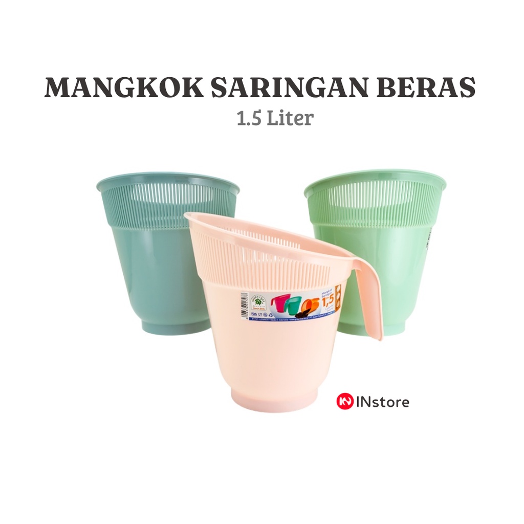 Mangkok Saringan Beras 1,5 L - Mangkuk Saringan Lennox