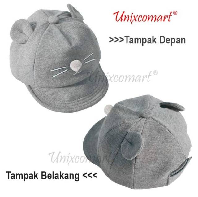 Topi Little Mouse 3D Bayi dan Anak