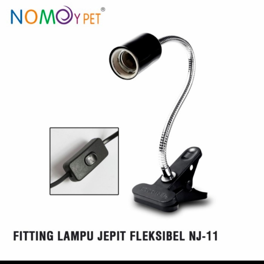 FITTING LAMPU JEPIT FLEKSIBEL NOMOY NJ-11 WITH ON/OFF SWITCH