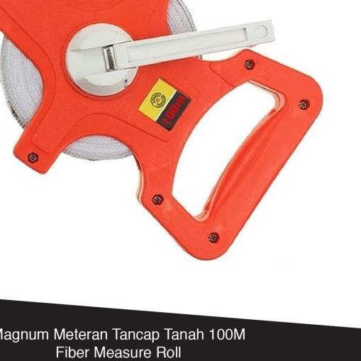 Magnum Meteran Tancap Tanah 100M Fiber Measure Roll Original - 50 Meter