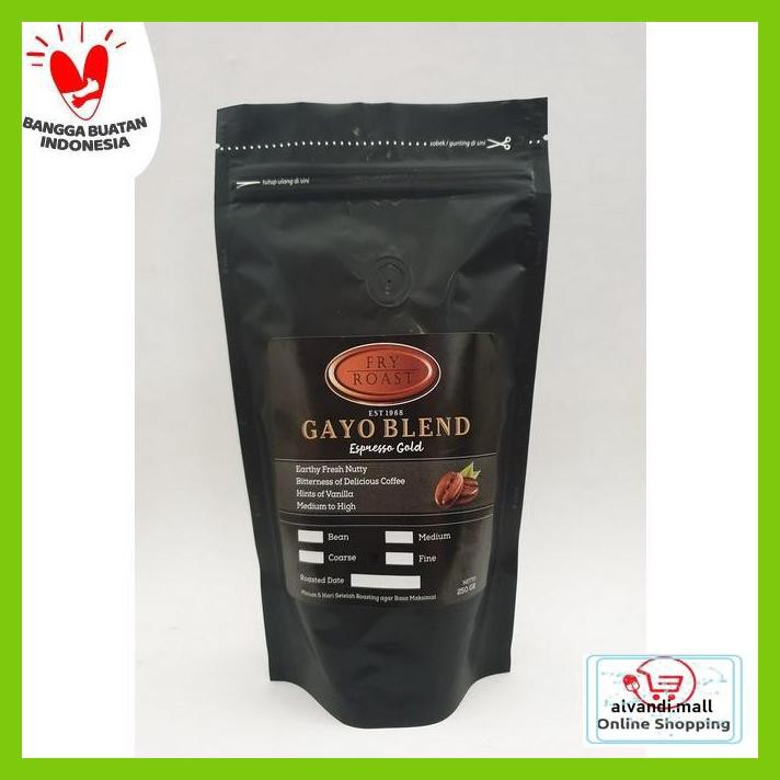 

57Ryr66- Kopi Gayo Blend Gold 250 Gram (Arabika/Robusta) Biji/Bubuk - Biji T7Tfhty-