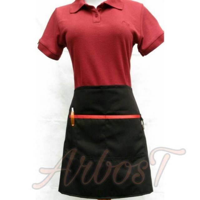 Apron Mini / Apron setengah badan celemek pinggang waiters