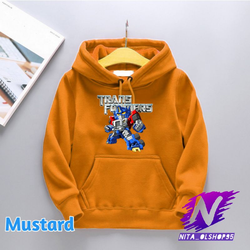 hoodie anak robot transformers hoodie optimus prime