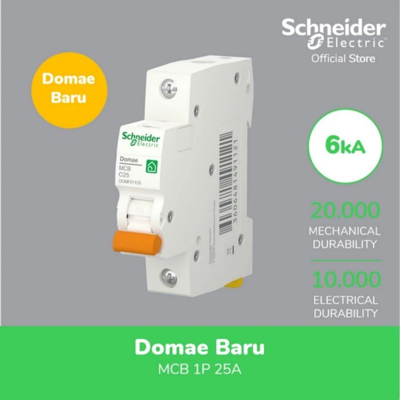 MCB SCHNEIDER DOMAE C25 1P NEW