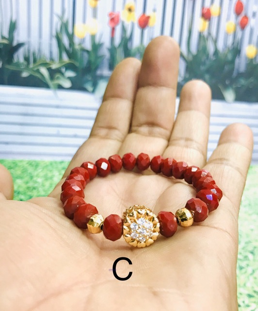 Gelang wanita // gelang kristal // gelang penggati perhiasan emas// replika emas // gelang tangan