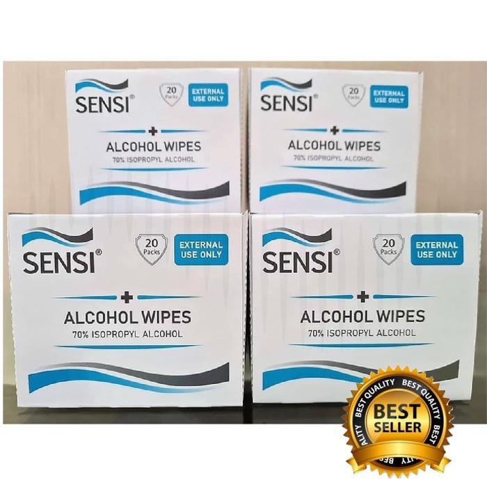 SENSI Alcohol Wipes Tissue Anti Bakteri, Virus, Kuman ANTISEPTIC - 1pc