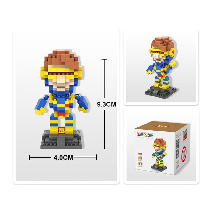 MAINAN KOLEKSI BRICKS LOZ LARGE 9458 CYCLOPS XMEN DC SUPERHERO - MAINAN EDUKATIF
