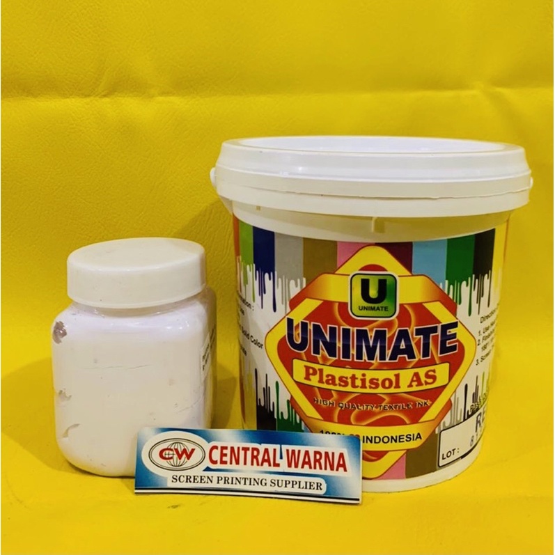 

Tinta Sablon Distro Plastisol Unimate AS R Putih - 200Gr