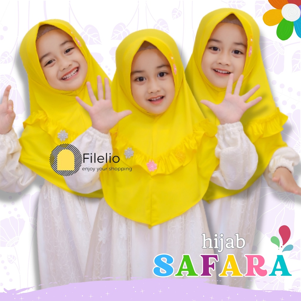 Kerudung Anak TK SAFARA / Jilbab Anak Terbaru / Hijab Anak Murah / Fashion Anak / Kado Ultah