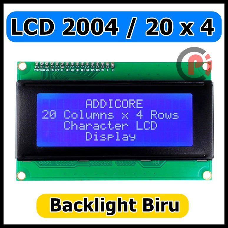 LCD 2004 for Arduino 20x4 4x20 BLUE Biru Display Arduino raspberry
