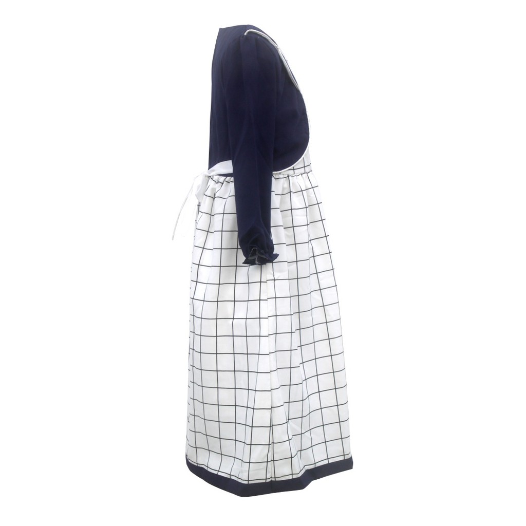 Two Mix Baju Muslim Anak Perempuan Motif Kotak -  Gamis Anak Perempuan Usia 1-12 Tahun 4146-4