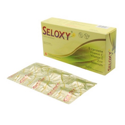 Seloxy 30kapsul Vitamin and Mineral B-Carotene Vitamin C E Zinc Seloxi Seloksi Vit C Vit.C Untuk Imu