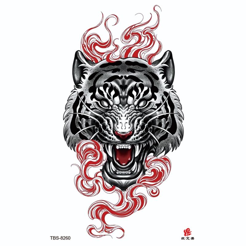 Tatto temporer TBS Baru Ukiyo-e Geisha Fashion Khusus Buatan Tato Lengan Setengah Air MODEL TBS-8260