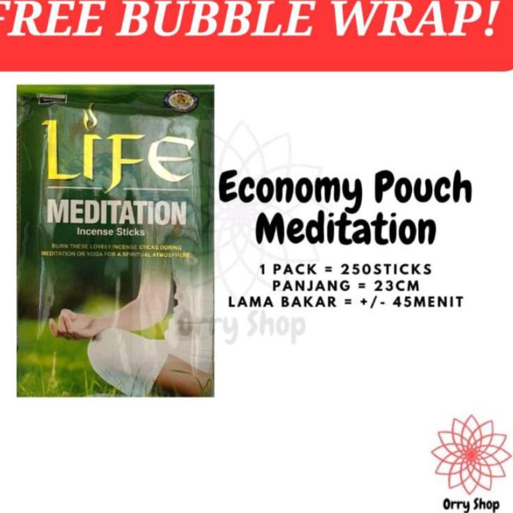 ✷ DUPA AROMATHERAPY LIFE MEDITATION INCENSE STICK ECONOMY PACK MERK DARSHAN ISI 250 BATANG ☈