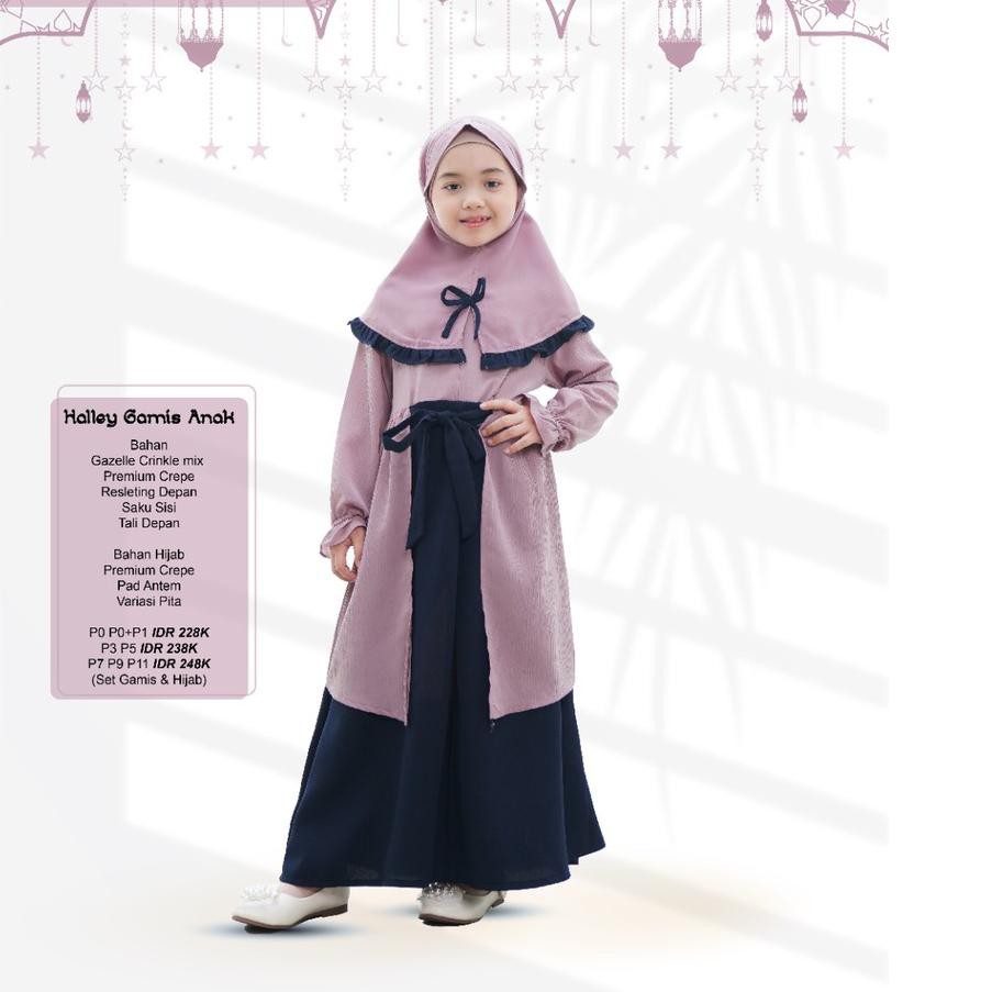 JAN600 GAMIS SARIMBIT LEBARAN COUPLE MUSLIM NIBRAS HALLEY LILAC [BISA COD] - Istimewa