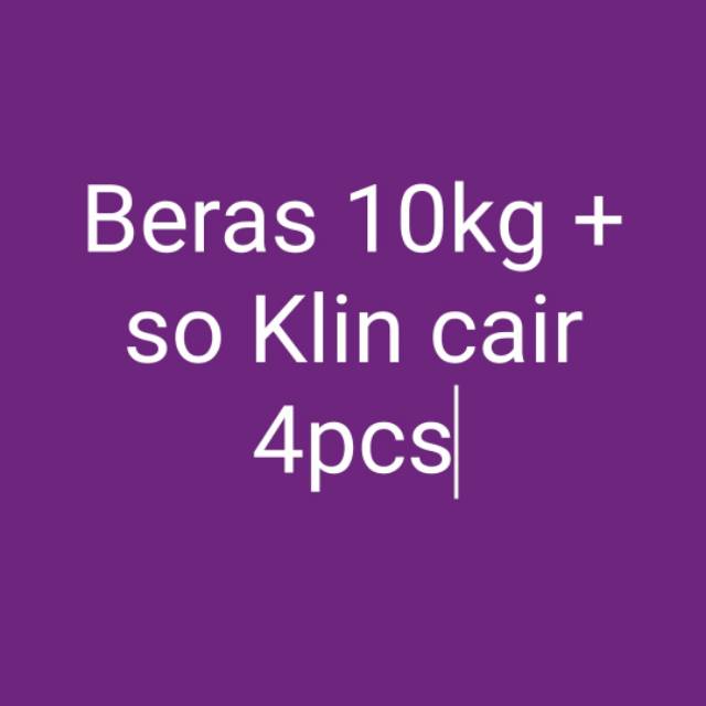 

Beras 10kg+so Klin cair - Sembako Murah - Beras - Detergent