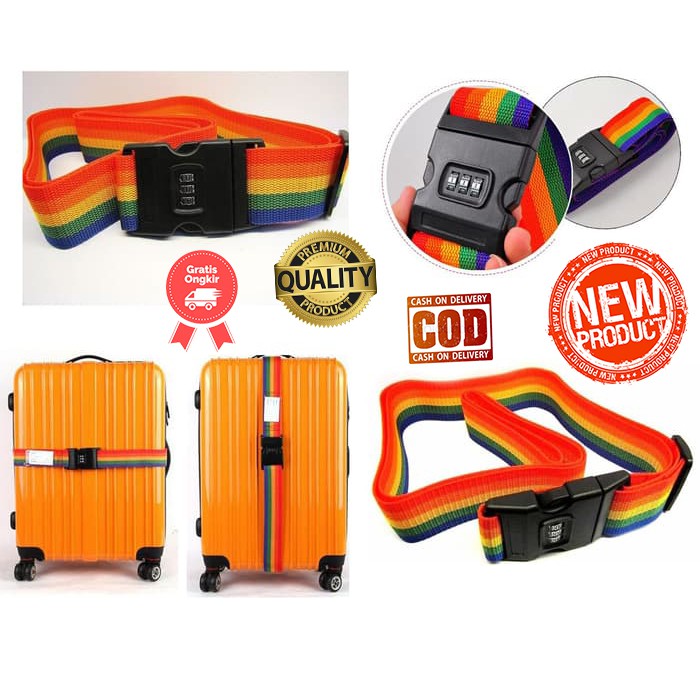 SABUK TALI DAN GEMBOK KOPER TAS TRAVEL KOPER - LYNX LUGGAGE BELT STRAP