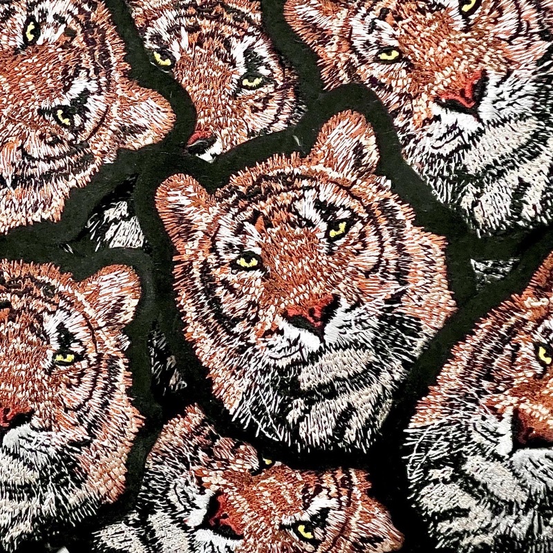 Patch Bordir Harimau Hoshi, Macan, Tiger, Hoshi Tiger