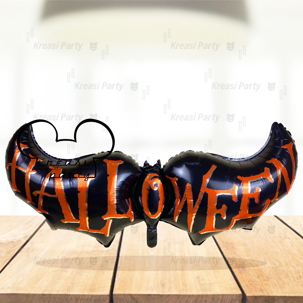 Balon Foil Kelelawar jumbo / Balon Karakter Halloween / Balon Hallowen