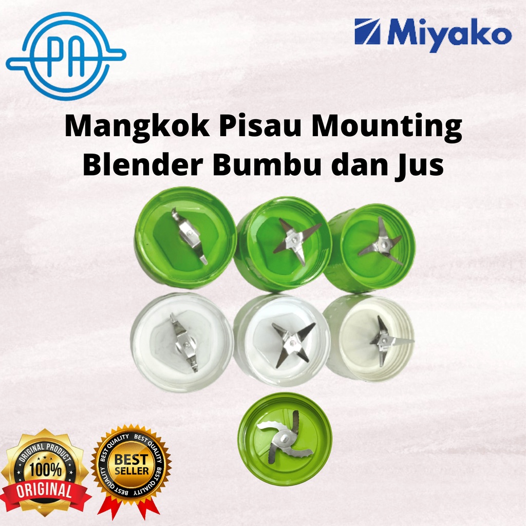 MANGKOK PISAU MOUNTING JUS DAN BUMBU BLENDER MIYAKO ORIGINAL