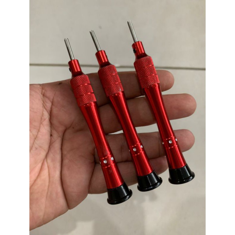 alat service obeng pen jam tangan merah berkualitas