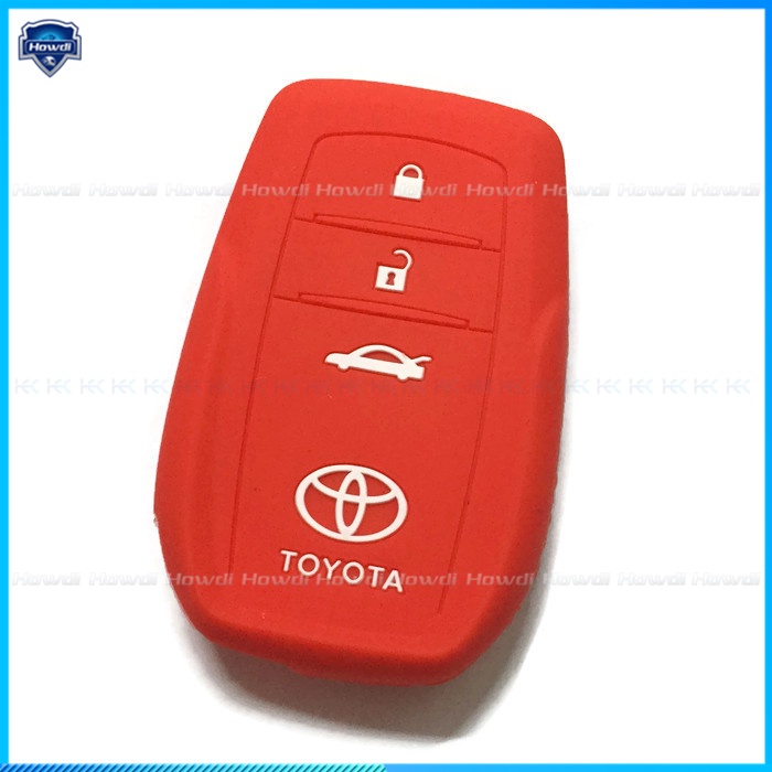 Cover Kunci Bahan Silikon Dengan Gantungan Kunci Untuk Toyota Hilux Revo Innova Camry Fortuner