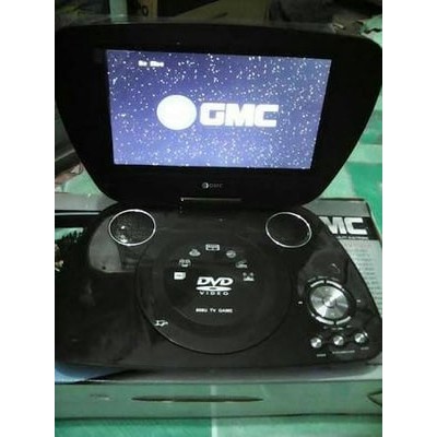 Gmc Divx-808U-Tv 9 Inchi Portable Dvd Player - Hitam - 35A5De
