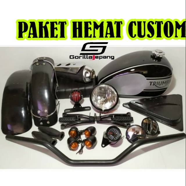 Sepaket body custom tangki japstyle full set