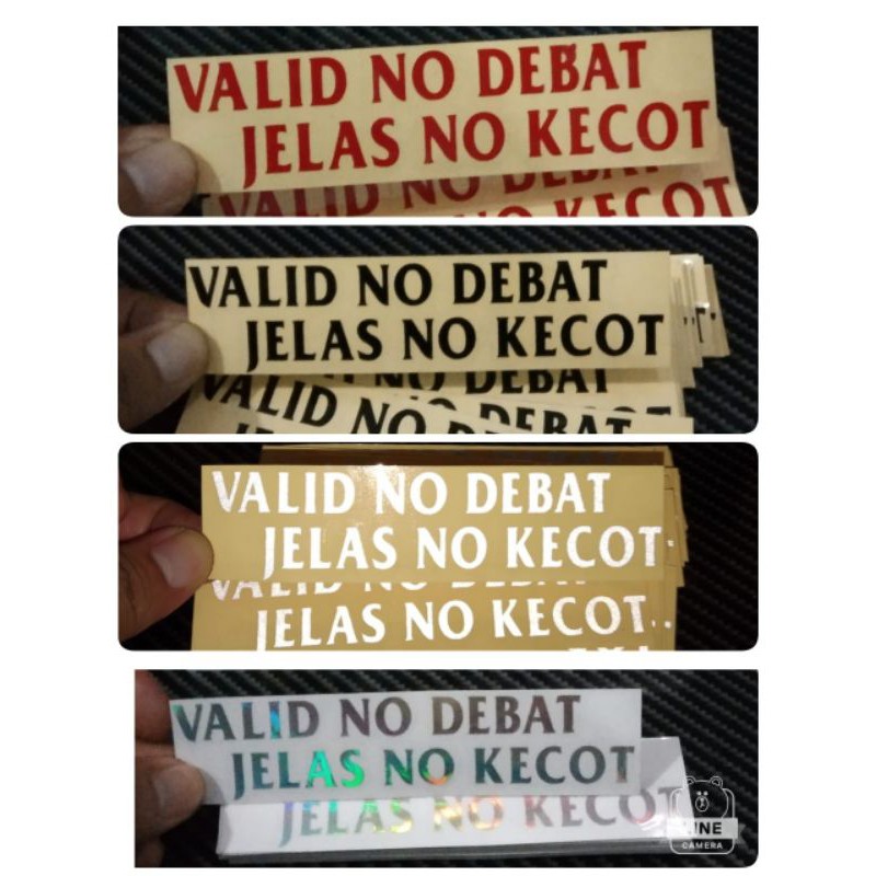 

sticker cutting valid no debat