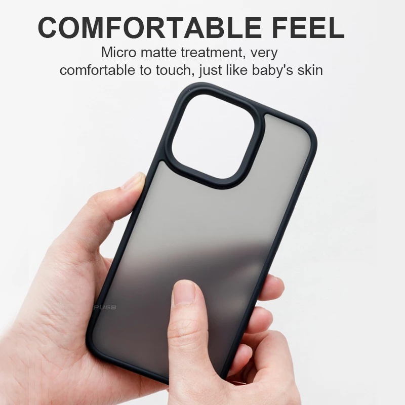 Case Pelindung Lensa Kamera Bahan PC Matte Metal Untuk iPhone 13 Pro max 12 Pro max 11 Pro max 7 PLus 8 PLus X XS