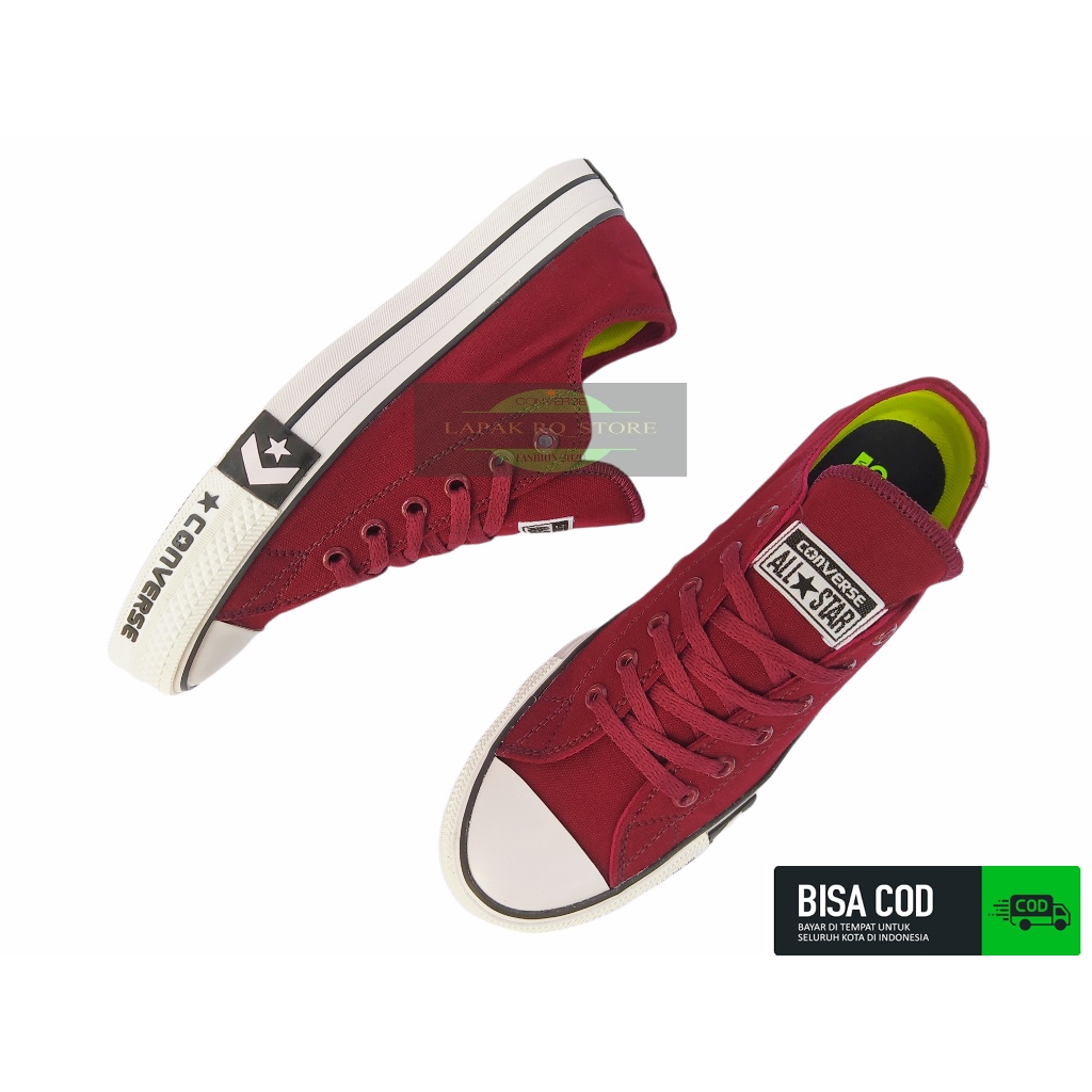 SEPATU ALL STAR 70S  CLASIC ABU OX CONVERSE SNEAKERS PREMIUM