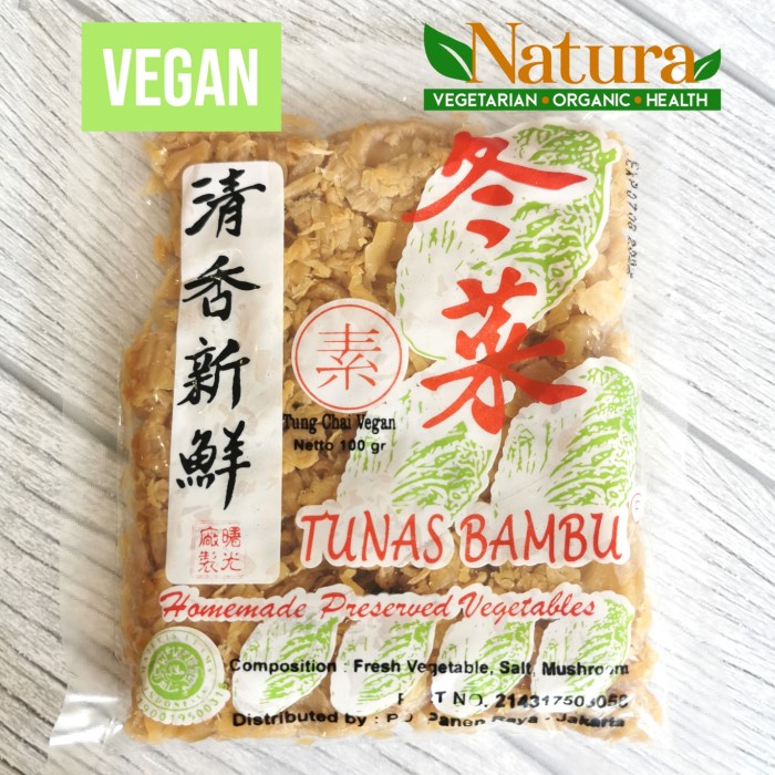 

Kalengbuah- Tunas Bambu Tung Chai Vegetarian Vegan 100Gr -Buah-Kaleng.