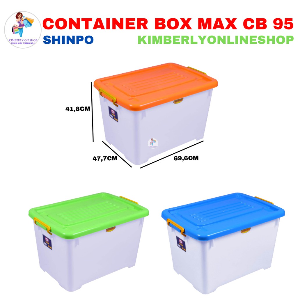 Box plastik utk menyimpan serbaguna container box Shinpo Max CB 95