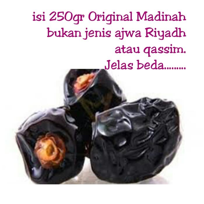 

Kurma Nabi (Kurma Ajwa) Asli Madinah Al-Munawarrah / Kurma Nabi / Kurma Ajwa / Kurma Ajwa Asli