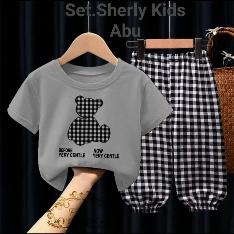 COD☑️Set Sherly Kid/2Size:3-5Thn&amp;6-8Thn/Stelan Anak Terbaru/Set Anak Kekinian/Good Quality