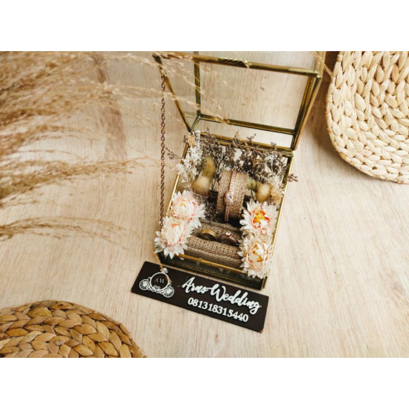 box mahar set ring box kotak mahar set perhiasan tempat kalung box cincin ringbox Kotak cincin
