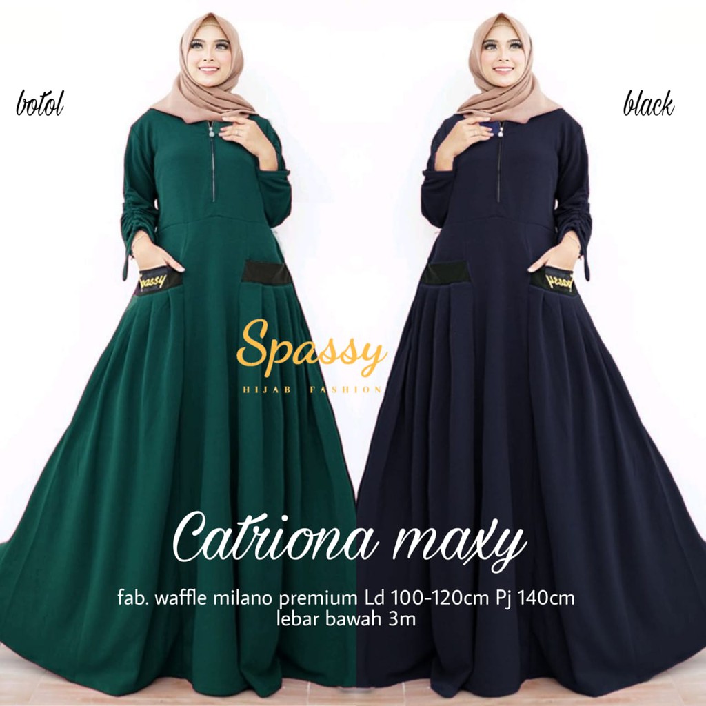 Catriona Maxi Dress By Spassy | Suplier Hijab Solo | Grosir