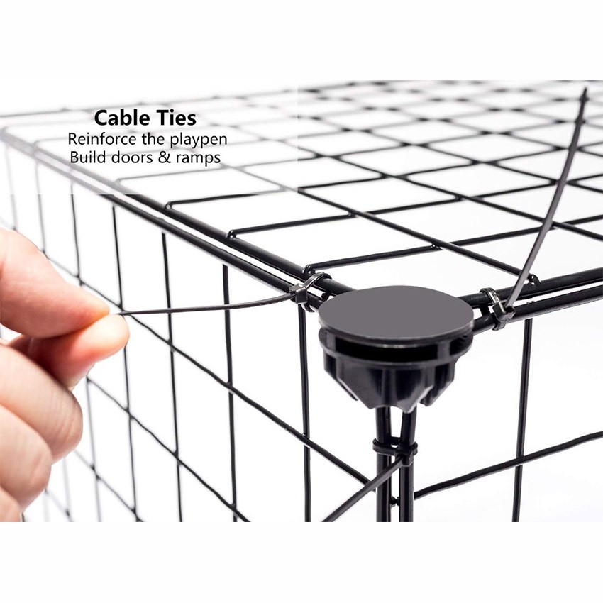 Kandang Pagar / Kandang Umbar Besi Lipat - Kelinci Kucing Anjing Kura-Kura DIY Pet Cage For Dog Cat-3